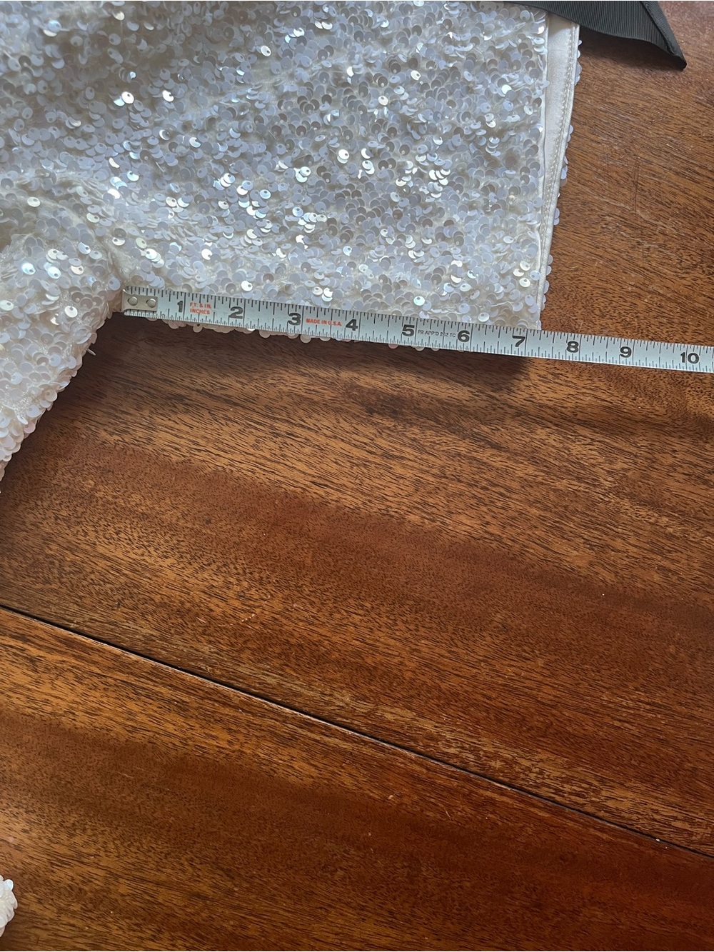 H&M White Sequined Bow-Accent Cropped Jacket - Picture 11 of 13